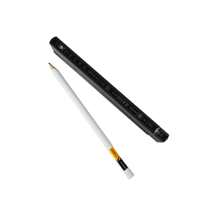 Mètre pliant en bois 2m  + crayon Type ZB - STABILA 01304B