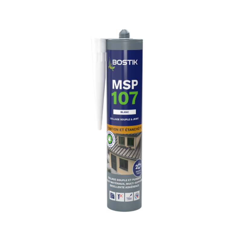 Lot De 2 Mastics Vitrage Bostik Ultra Kwikpaint - 700g - Neuf