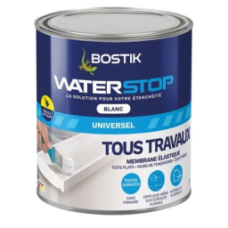 Revêtement d'étanchéité blanc Waterstop 1kg - BOSTIK WATERSTOP-BLANC-1KG