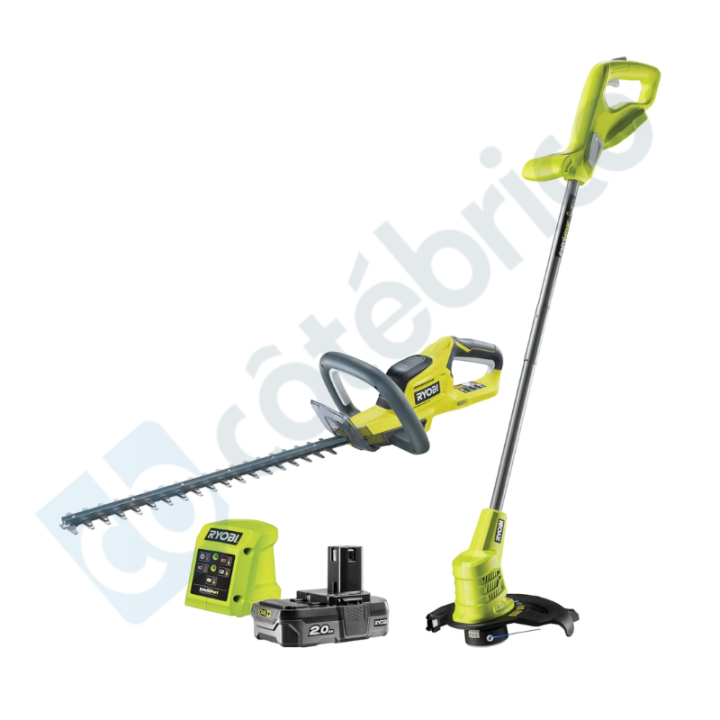 Pack Duo coupe bordure et taille haie 18V ONE+ (1x2,0Ah) RHT1845LT25M20 - RYOBI 5133005568