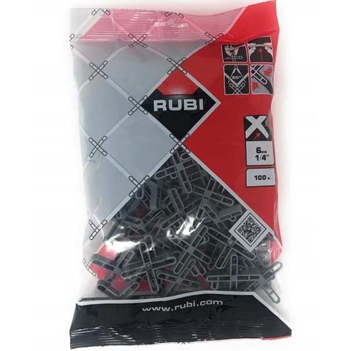 Croisillons pour joints 6 mm (100 pcs) - RUBI 02036