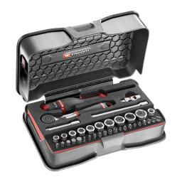 Coffret douilles 6 pans métriques et embouts 37pcs 1/4 - FACOM R.161-6M6PB