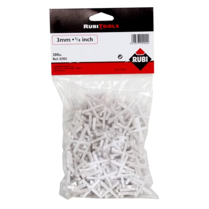 Croisillons pour joints 3 mm (200 pcs) - RUBI 02902