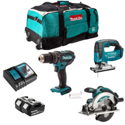 Pack 3 outils (2x5.0 Ah) dans LXT600 - MAKITA DLXCBO035