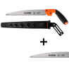 Scie arboricole avec manche bi-matière + étui + lame - BAHCO 4128-JT-H-BLADE
