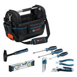 Sac à outils GWT 20 + set d’outils à main - BOSCH 1600A02H5B