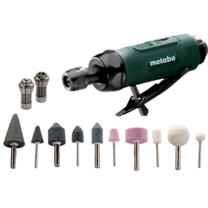 Meuleuse droite à air comprimé DG 25 Set - METABO 604116500