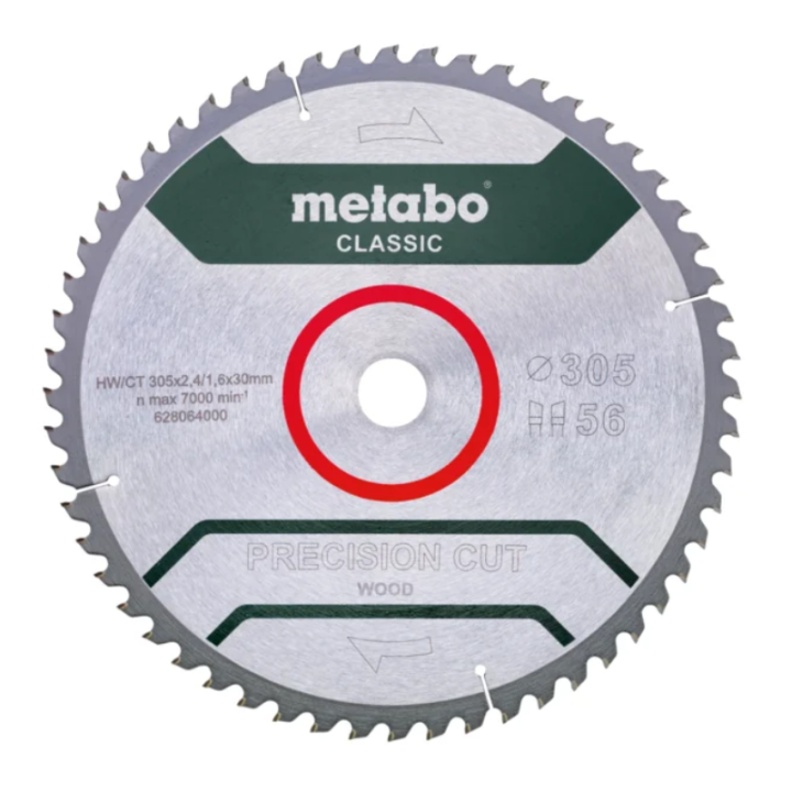 Lames de scies 305x30 Z56 HW/CT - METABO 628064000