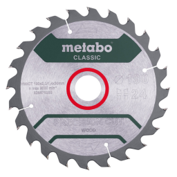Lames de scies circulaires 190x30 Z24 HW/CT - METABO 628675000