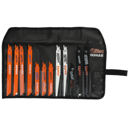 Jeu de lames de scies sabres pour bois et métal (12 pcs) - BAHCO 3940-MIX-SET-12P