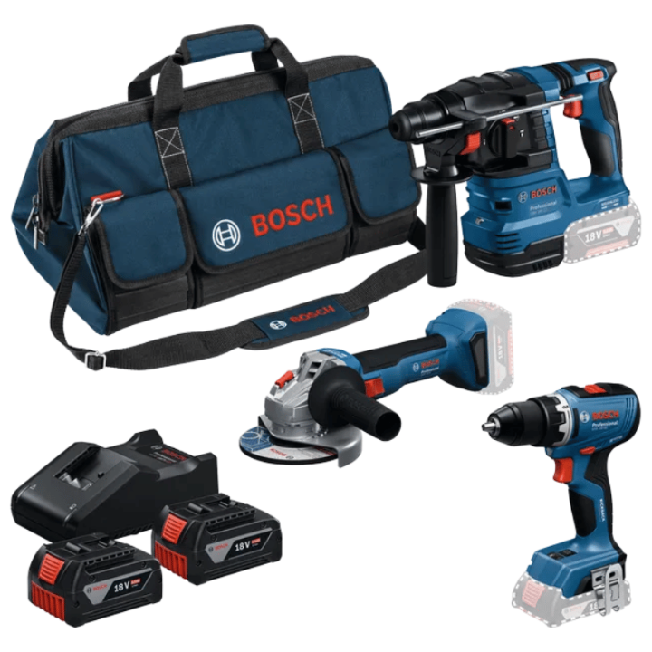 Pack 3 outils 18v (2x4.0Ah) dans un sac- BOSCH 0615A50094