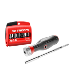 Tournevis à cliquet PROTWIST 3 en 1 1/4 + 10 embouts - FACOM ATCL.2A3PB