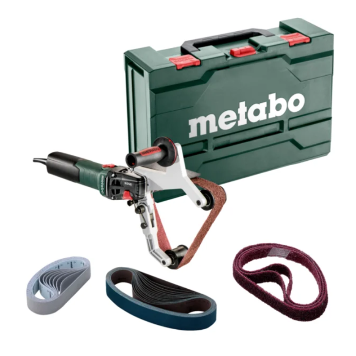 Ponceuse à tubes 1550W RBE 15-180 Set en MetaBox - METABO 602243500