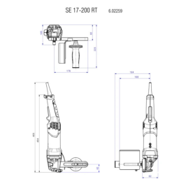 Satineuse 1700W SE 17-200 RT - METABO 602259000