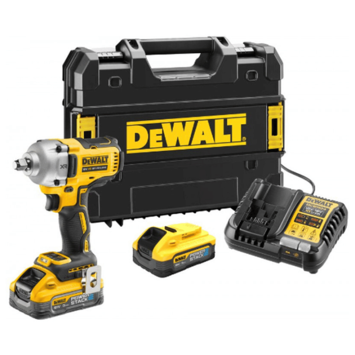 Boulonneuse à chocs 18V Powerstack 812Nm 1/2" (2x5,0 Ah) en TSTAK - DEWALT DCF891H2T