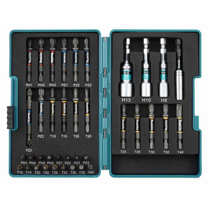 Coffret IMPACT PREMIER 38 accessoires - MAKITA E-26179