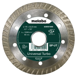 Disque de tronçonnage diamantée SP - UT 115x22,23 mm - METABO 628551000