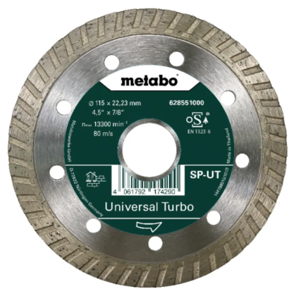 Disque de tronçonnage diamantée SP - UT 115x22,23 mm - METABO 628551000