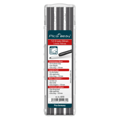 Mine de rechange crayon BIG DRY MINES pour charpentier - PICA 6050