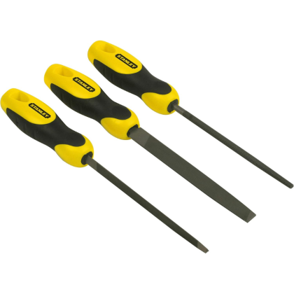 Jeu de 3 limes bâtarde 150mm - STANLEY 0-22-445