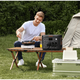 Station électrique solaire en camping