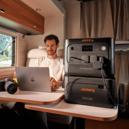 Station électrique solaire en camping car