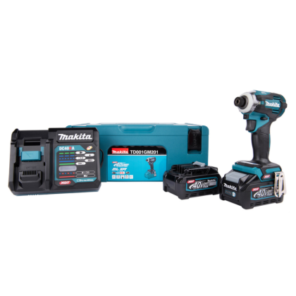 Visseuse à choc XGT 40V (2x4Ah + chargeur) en Makpac - MAKITA TD001GM201