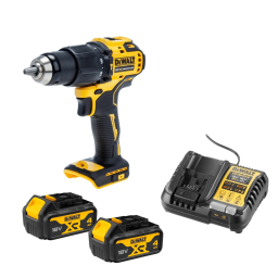Perceuse-visseuse à percussion XR 18V (2×4 Ah) - DEWALT DCD709M2-QW