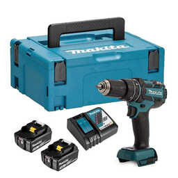 Perceuse-visseuse à percussion 18 V (2 x 3.0 Ah) en coffret MakPac - MAKITA DHP480RFJ