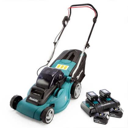 Tondeuse électrique sans fil 36V Li-Ion (4x3,0 Ah) - MAKITA DLM380PF4