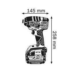 Visseuse à chocs 18V Li-Ion (machine seule) 160 Nm - BOSCH GDR 18 V-LI