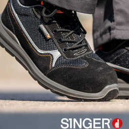 Chaussures de sécurité basses cuir S1P SRC - SINGER GENES