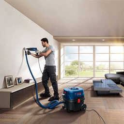 Aspirateur 1250W 200 mbar réservoir Eau 16L poussière 20L - BOSCH GAS12-25PS