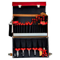 Jeu d'outils isolés dans mallette en cuir (19 pcs) - BAHCO 3045V-2