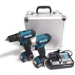 Combopack 12V (2x1,5 ah) perceuse (DF33D) et visseuse à chocs (TD110DZ) - MAKITA CLX224X