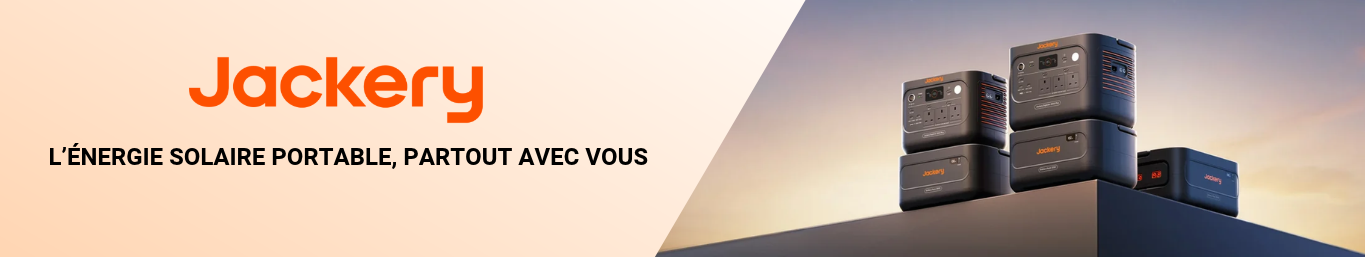 Stations électriques et générateurs solaires marque Jackery